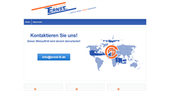 Desktop Screenshot of ernst-tl.de